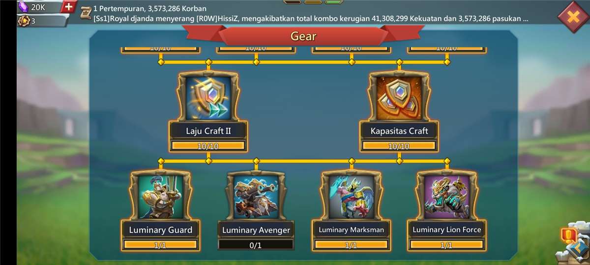 Penjualan akun permainan Lords Mobile